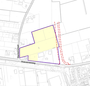 Locatie tijdelijke woonbuurt in Haansberg