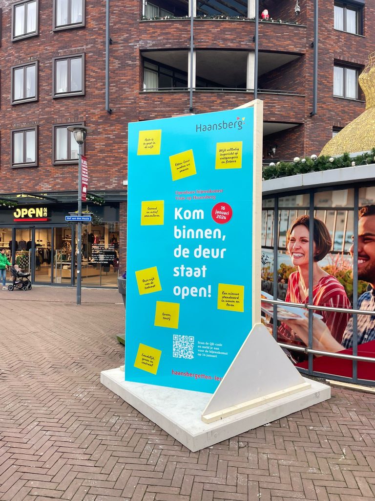 Promotie deuren Etten-Leur openbare bijeenkomst Haansberg De Visie op Haansberg 16 januari 2024